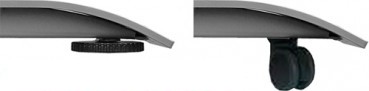 ergon range, Schreibtisch elektrisch höhenverstellbar von sehr niedrig 54,5 - 116,5 cm, ausziehbare Gestellbreite 120-180 cm, weiß, schwarz, silber, officeplus